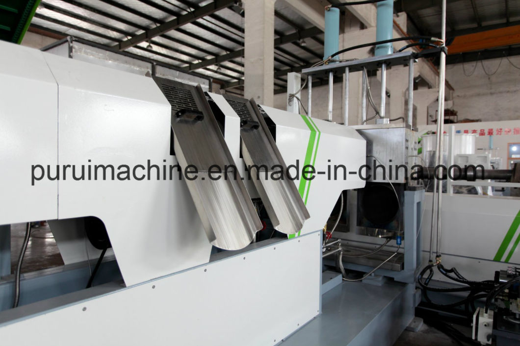 Single Screw Plastic Granulating Machine with Capacity 500kg Per Hour