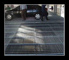 Special Shape Black Steel Grating