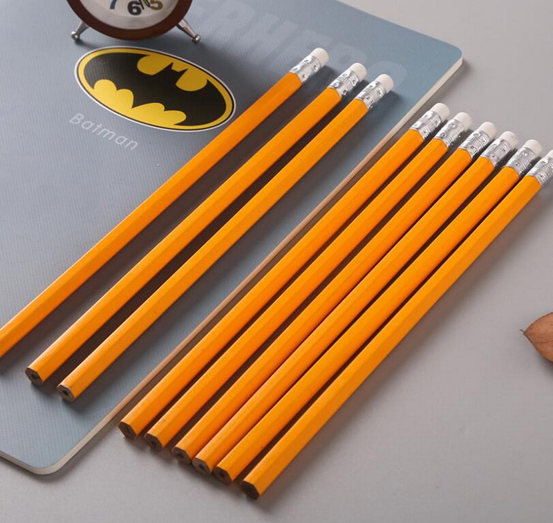 High Quality Wooden Pencil Hb with Eraser Tip