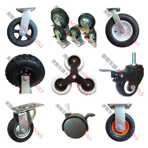 6 Inch Fixed and Swivel Plate Pneumatic Rubber Castor