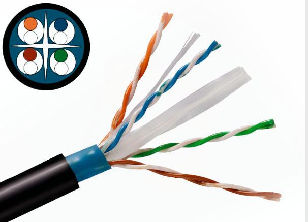 4X0.45mmcu+0.9 Mmpe+O. D.: 6.1mm+Outdoor UTP CAT6 Network Cable