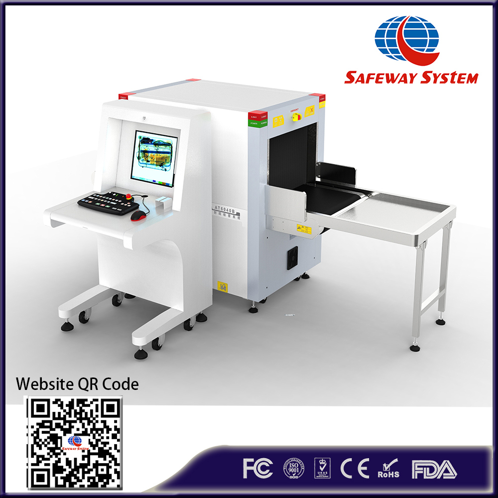 At6040b Tunnel Size OEM Baggage & Luggage Airport Security Inspection Explosives X-ray Metal Detector Screening Scanning Machine with UK Detector Board