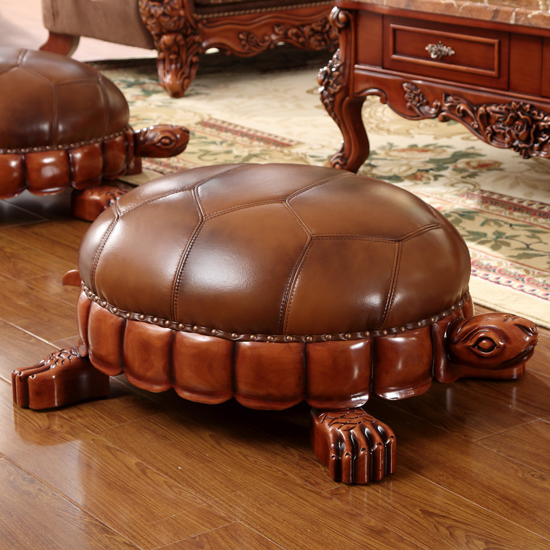 Classic Leather Ottoman for Home Furniture (83)