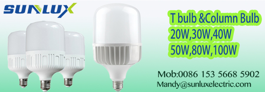 LED Lamp T80-155mm 20W 30W 40W 50W E27 B22 High Power LED Column T Shape LED Light Bulb Light