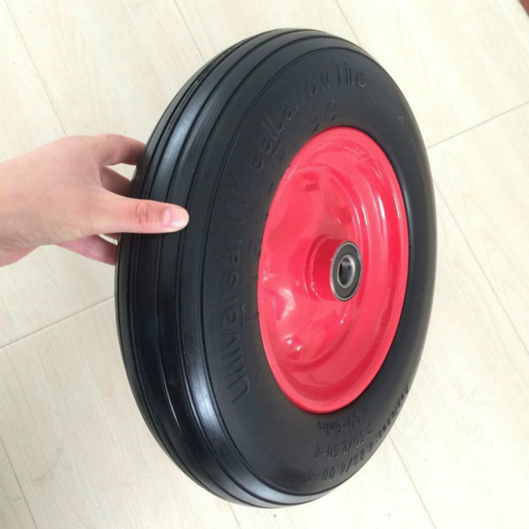 16inch Wheelbarrow PU Wheel Solid Tire