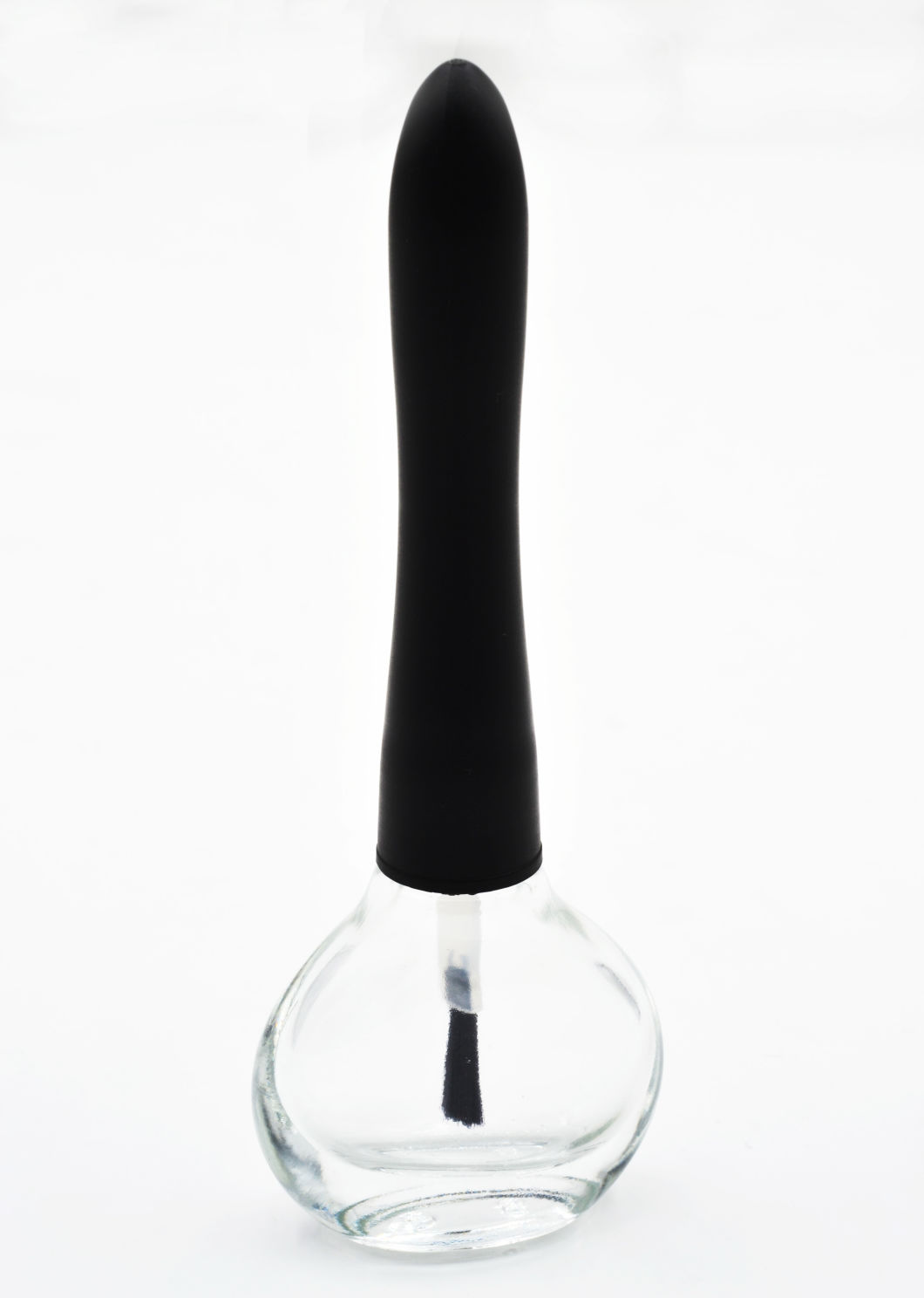 11ml Round Empty Glass Nail Polish Bottle with Cap & Brush