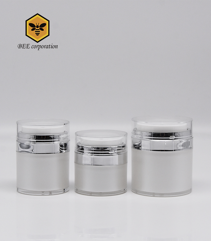 Luxury Airless Cosmetic Cream Jar Plastic Bottle (CG-15)