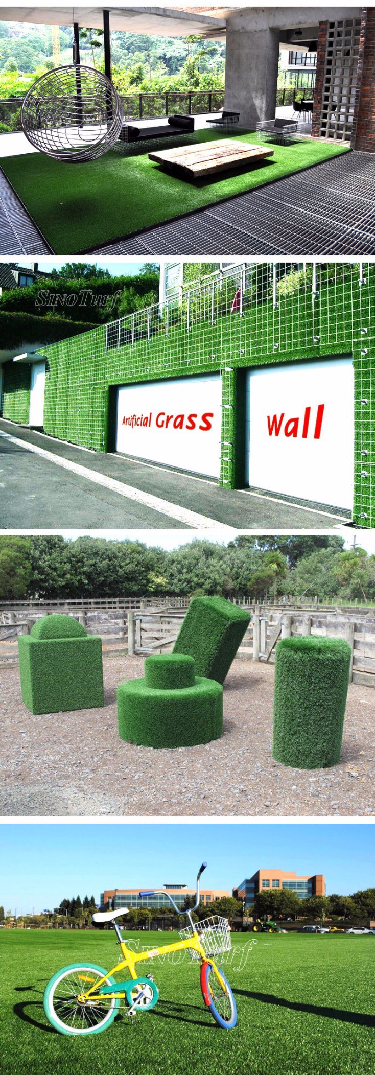 Landscaping Grass, Home Decoration, Synthetic Turf, Garden Furniture