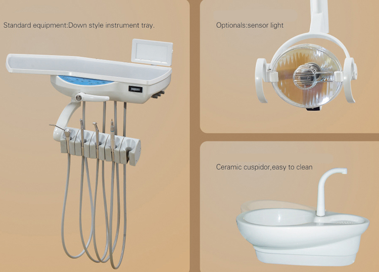 China Best Medical Dental Instrument Equipment Integral Electric Dental Chair Unit