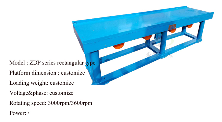 Concrete Vibrating Table Machine for Making Interlock Tile/Paver Block