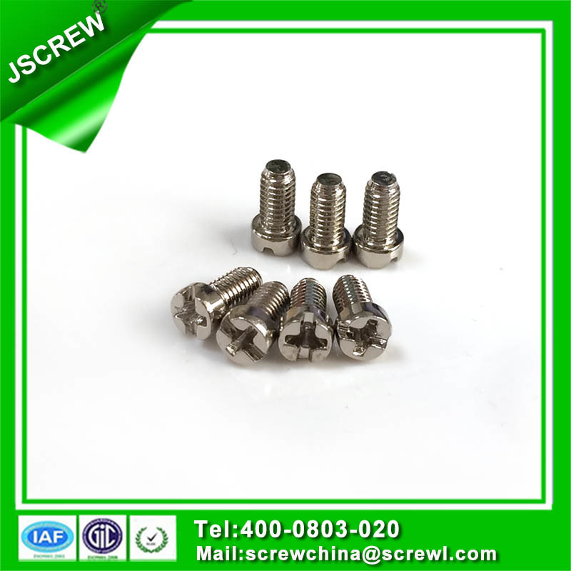 ISO Nickel Plated Machine Screw with Cap Head for Sale