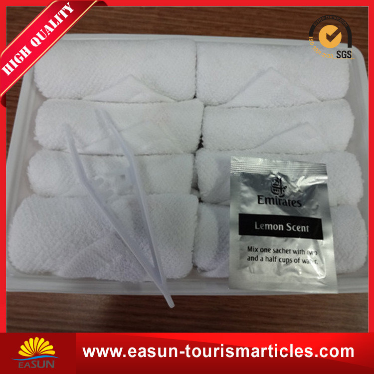 Small Printed Disposable White Cotton Best Aviation Towel