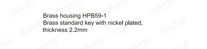 En 1303 Mortise Euro Profile Standard Door Lock Cylinder/ Door Lock/ Brass Cylinder (GMB-CY-13)