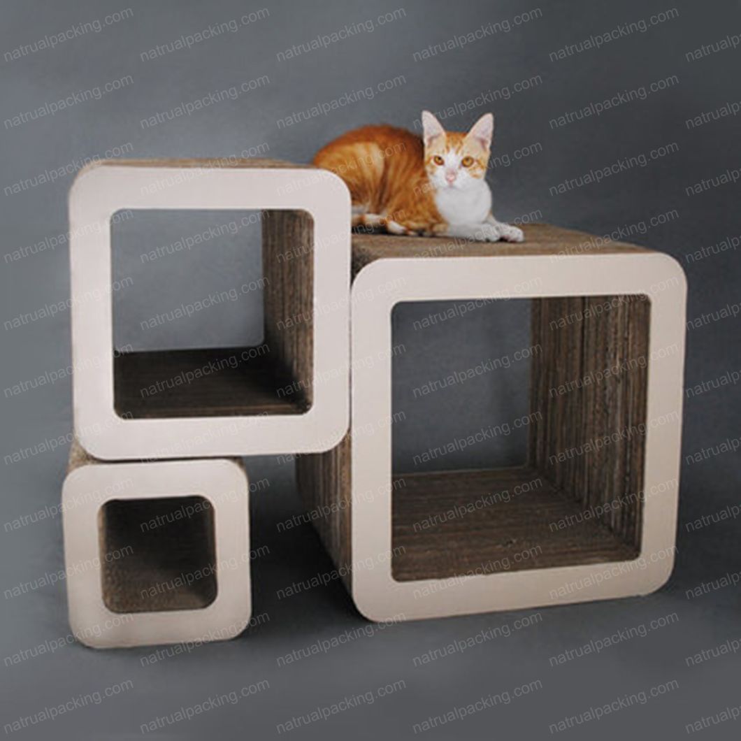 Corrugated Paper Pet Cats House Shape Cat Scratching Scratch Board