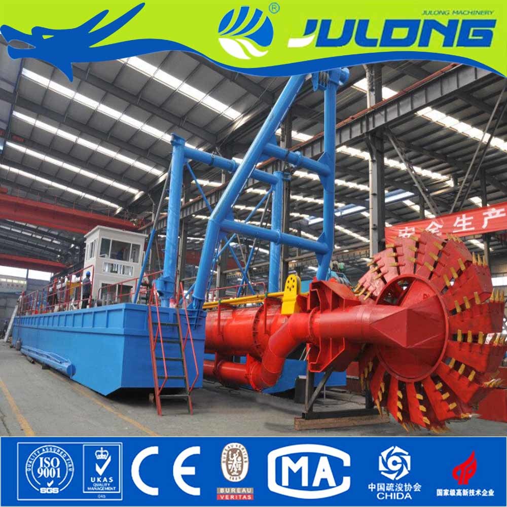 Julong 22 Inch Professional Factory Bucket-Wheel Suction Dredger &Sand Dredger for Sale