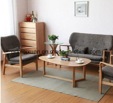 Contracted and Contemporary Sofa Small Family Can Unpick and Wash The Nordic Pure Solid Wood Sofa Sofa Combination (M-X3261)