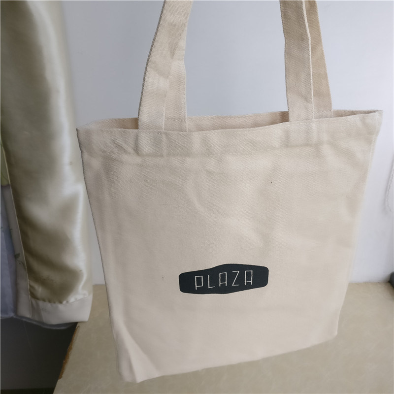 Natural Cotton Canvas Shopping Bags Custom Tote Bags with Logo Foldable Reusable Grocery Fabric Tote Bags