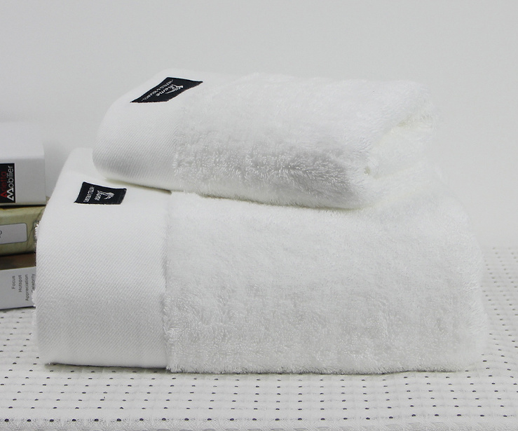 Cotton SPA White Plain Bath Towel