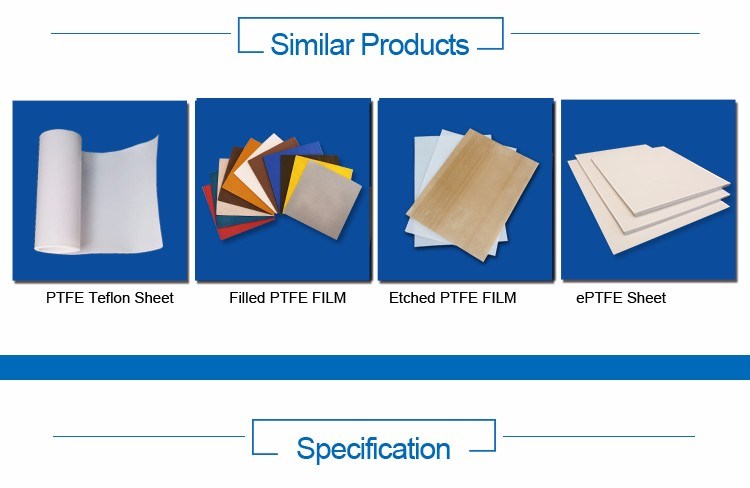 White PTFE Clear Film Roll Thickness Teflon FEP Film