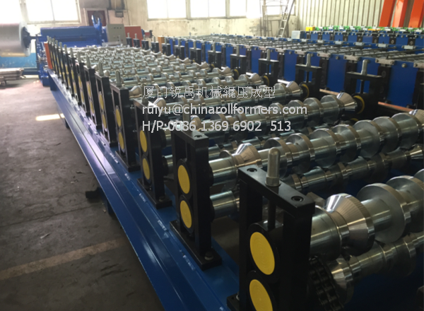 Metal Steel Trapezoidal Roofing Panel Roll Forming Machine Metal Roof Sheet Rolling Forming Line