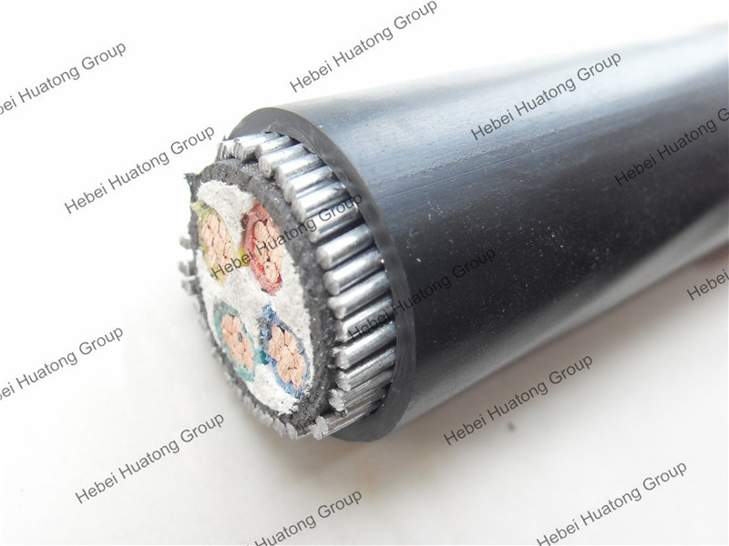 4 Core Cu/XLPE/Swa/PVC Underground Armoured Power Cable Size