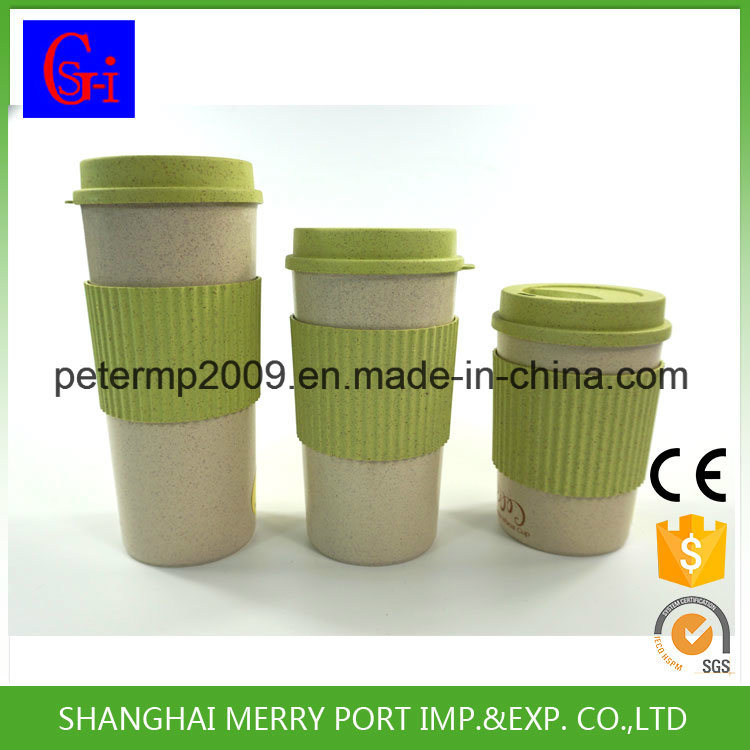 600ml 21oz Hot Sale Wheat Fiber Water Cup, Plastic Mug