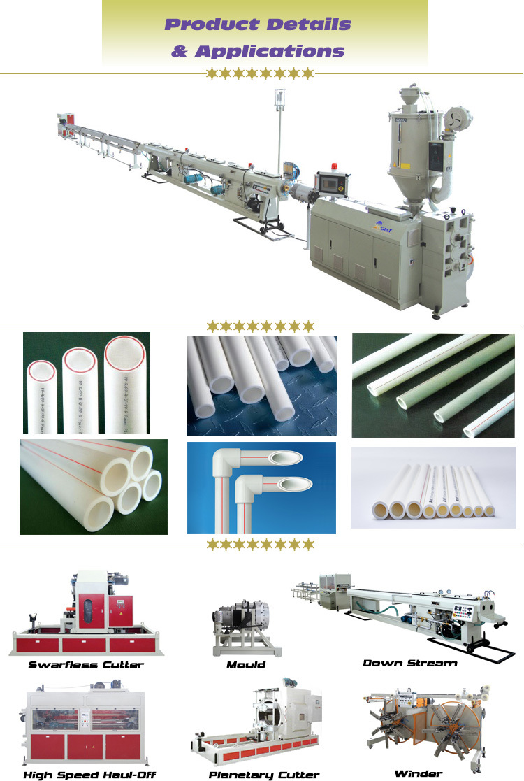 High-Speed PPR Pert Plastic Pipe Double Strand Extrusion Making Machine