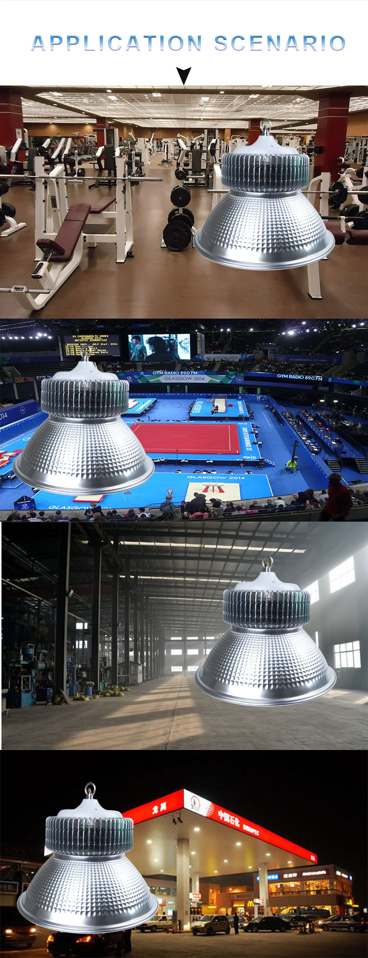 High Quality Warehouse Industrial IP65 50W 100W 150W LED Lighting