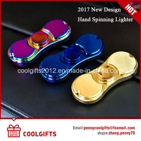 2017 New Design Electric Hand Spinning USB Charged Cigarette Lighter