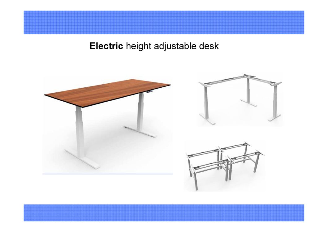 Electric Height Adjustable Table Sit Stand Office Workstation Executive Computer Desk