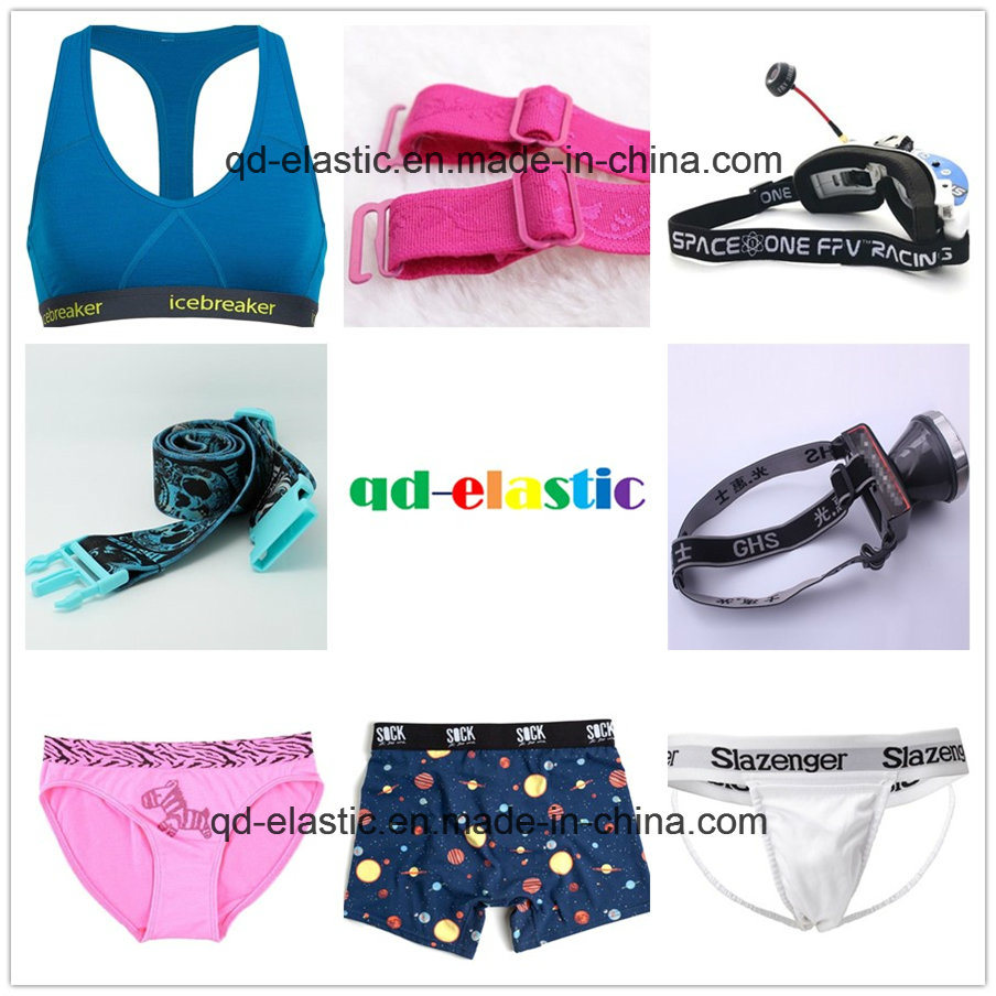 Oeko-Tex100 Jacquard Elastic for Underwear with Buyer Name