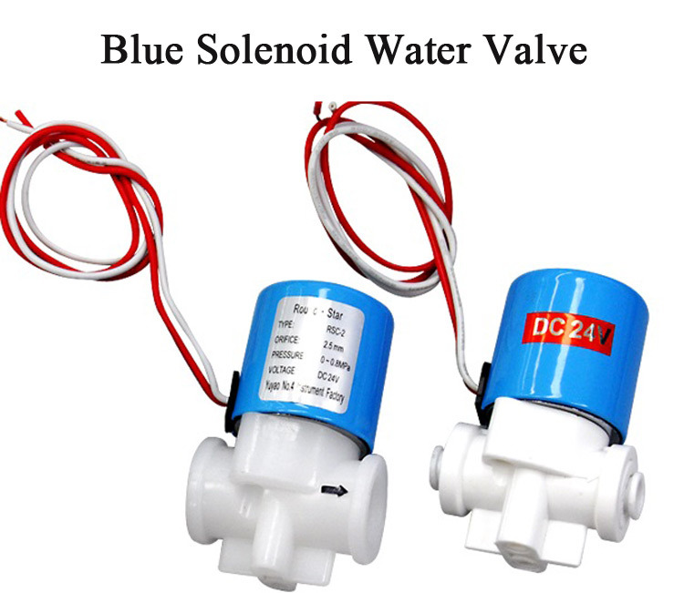 Blue Mini Solenoid Water Valve for Water Dispenser