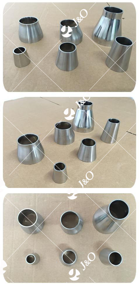 Sanitary Stainless Steel Tube Fitting Mirror Polished Welded Concentric Reducer