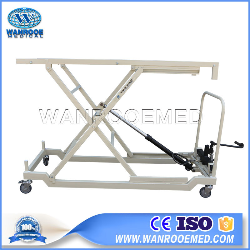 Ga500 Stainless Steel Low Position Hydraulic Mortuary Body Lifter