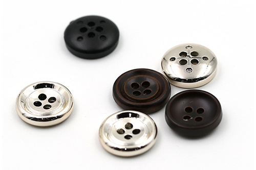 Fashionable Plated 4 Hole Plastic ABS Button for Shirts