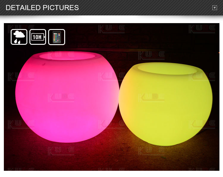 Light up LED Flower Pot LED Light Garden Flower Pot