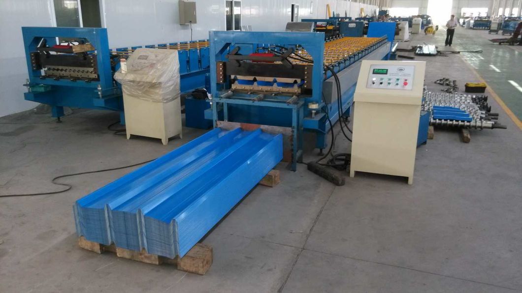 Metal Corrugated Trapezoidal Roof Sheet Roll Forming Machine