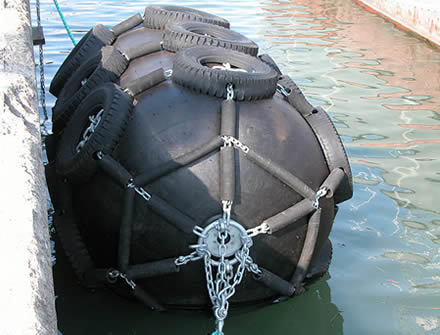 Marine Ship Boat Solid Dock Cylindrical Rubber Fender