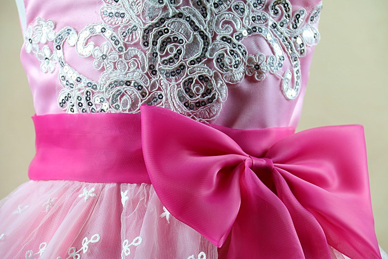 Children's Wedding Dress Lace Bow Tutu Dress