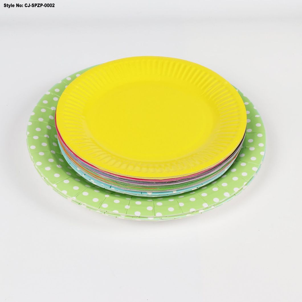 Flower-Shaped Paper Plate Disposable Printing Paper Plate