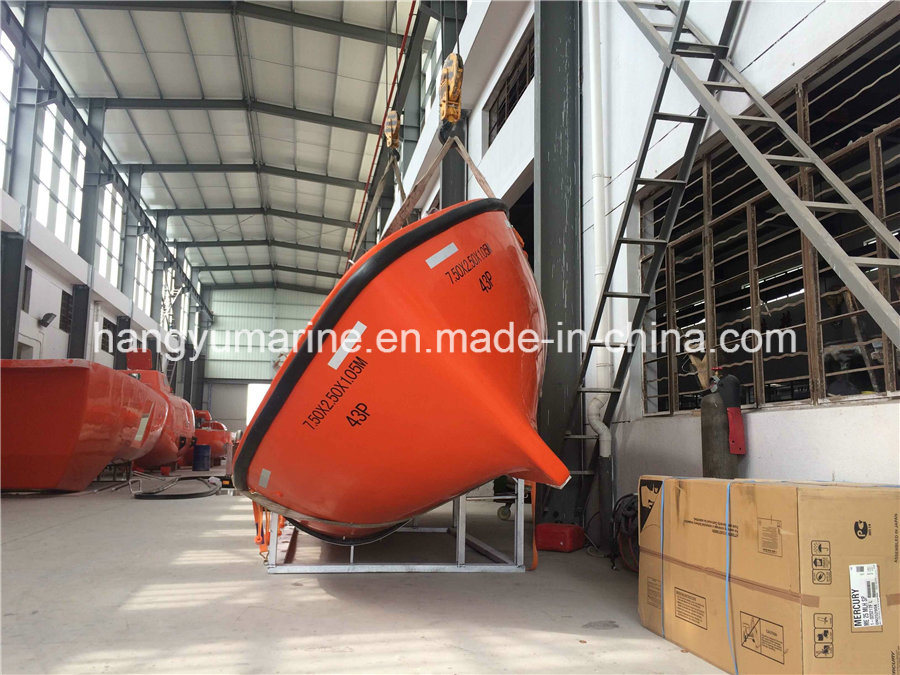 Marine Diesel Engine Fiberglass Open Life Boat