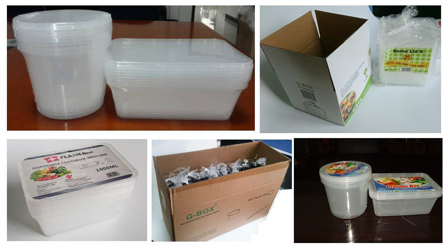 Rectangular Plastic Containers Silicone Food Container 828