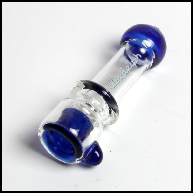 Hfy Glass Steamroller Illadelph Glass Pipe Blue Onie Hand Pipe Smoking Chillum