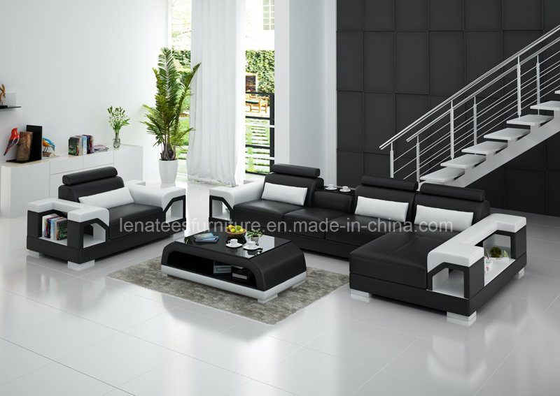 G8010e New Model Leather Sectional Sofa