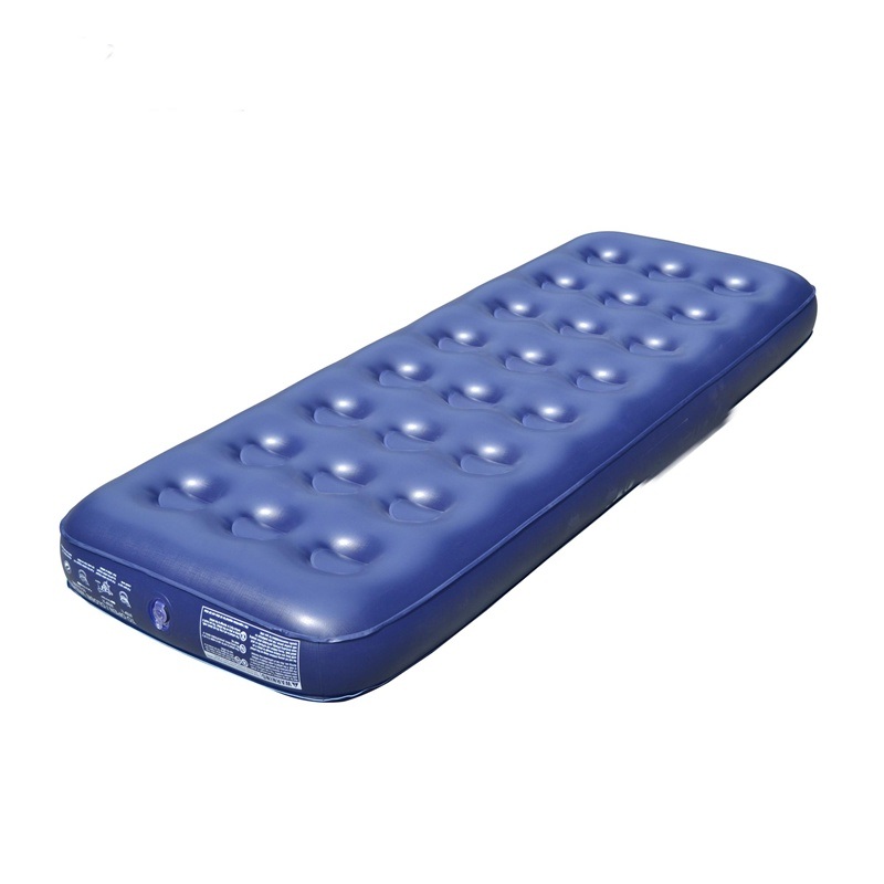 Flocked PVC Inflatable Single Air Bed