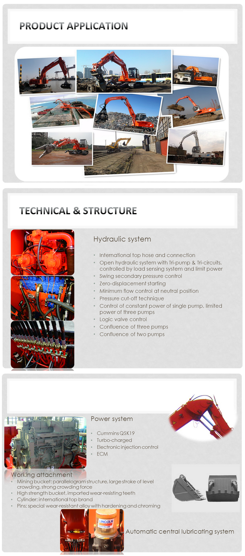 Heavy Duty Construction Machine with ISO Standard