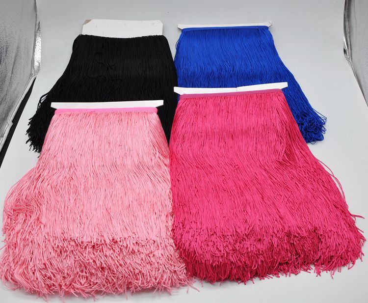 Wholesale 30cm High Quality Polyester Tassel Fringe for Latin Dress