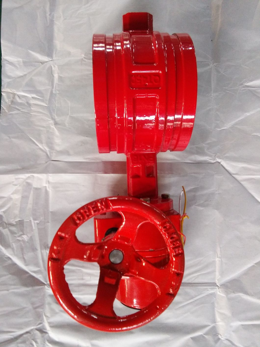 Cast Iron Gear Wafer Butterfly Valve for Fire Fighting