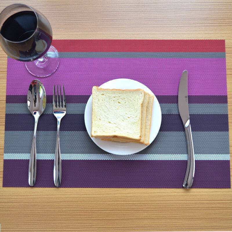 Colorful Customized Home Kitchen Mat PVC Placemat (JRD958)