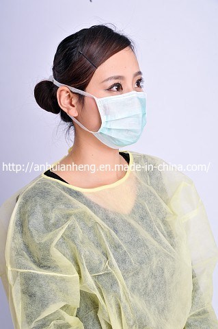 Cleanroom Disposable Non Woven 3 Ply Face Masks, Protective Safety